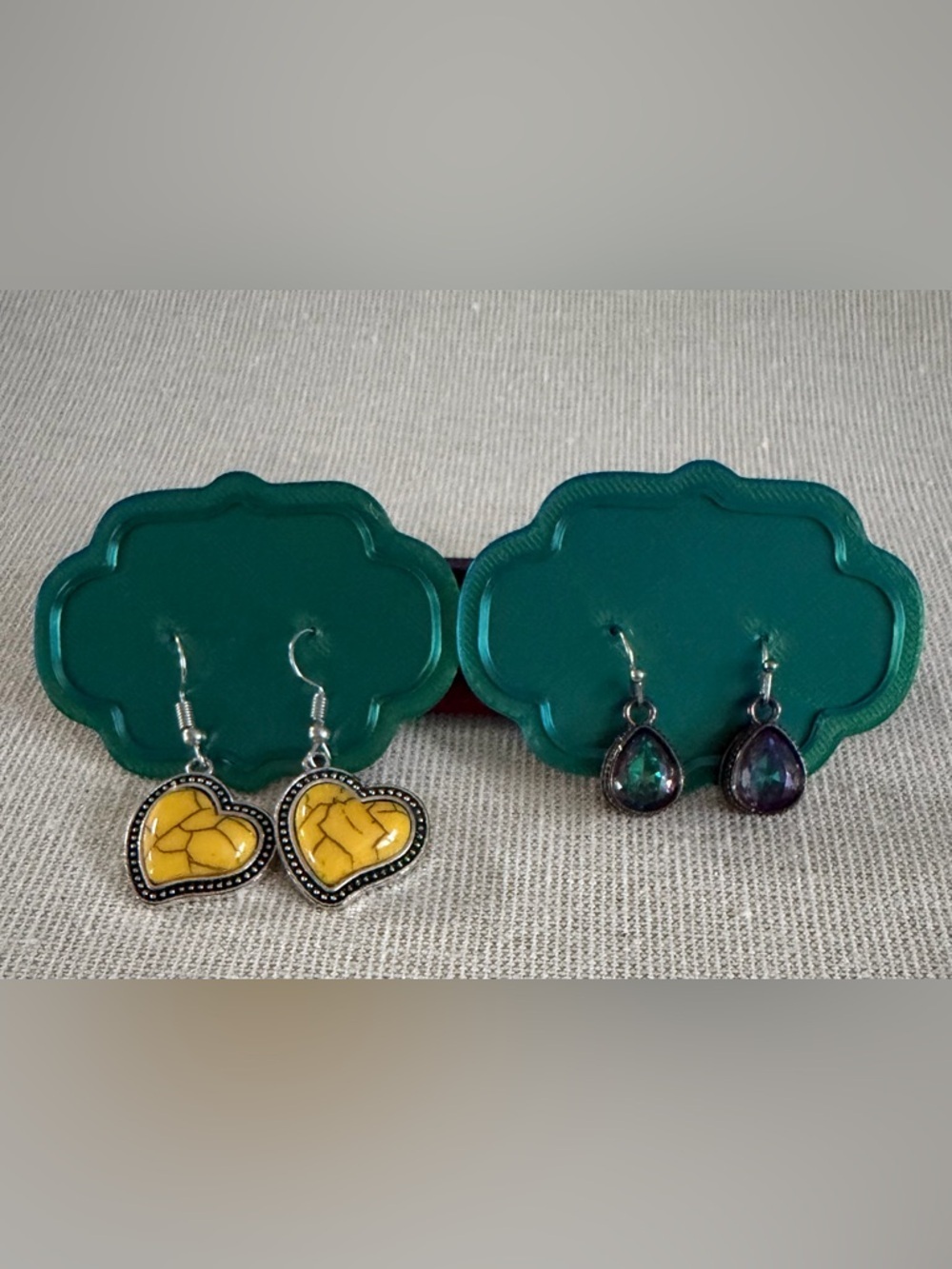 Two Pair Drop Earrings - Women's Jewelry